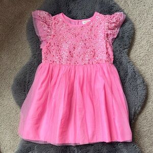 Cat & Jack Pink Sequin Dress.  Size Small(6/7).
